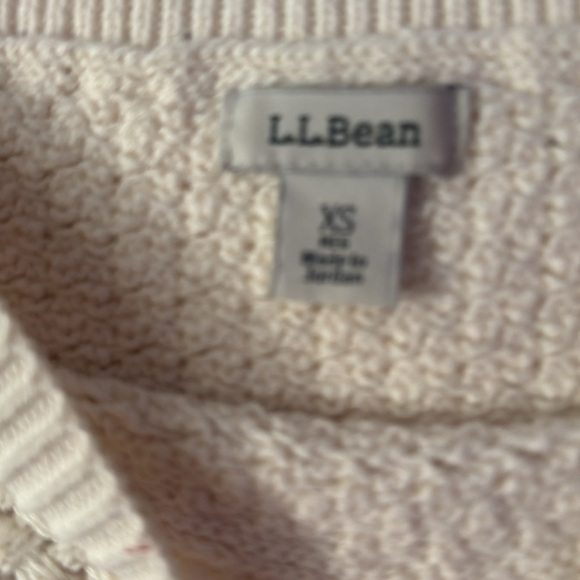 LL Bean Women's Cream Sweater XS - Picture 3 of 4